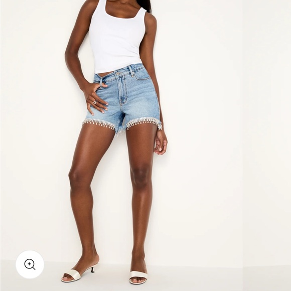 Good American diamond bombshell shorts size 31 - Picture 3 of 8